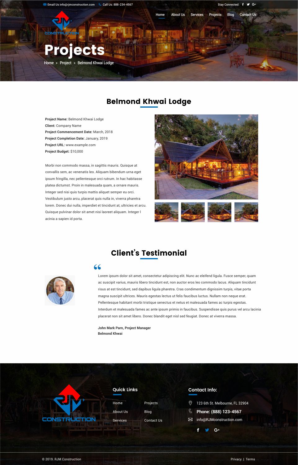 Web Design by CreativeIyke for RJM Construction | Design #20815255