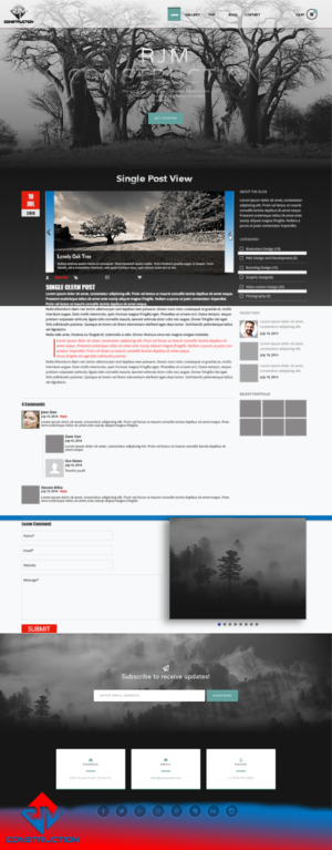 Web Design par Grebowiec Peter pour RJM Construction | Design : #20792911