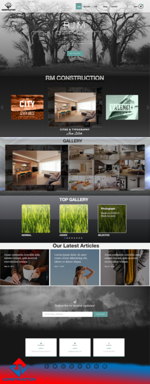 Web Design par Grebowiec Peter pour RJM Construction | Design : #20792912
