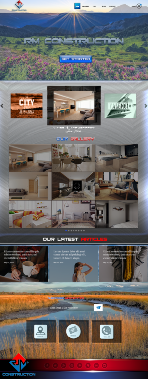 Web Design par Grebowiec Peter pour RJM Construction | Design : #20939982