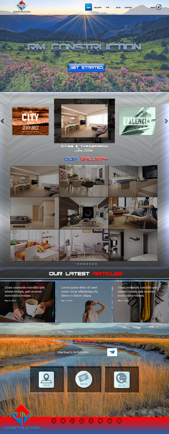 Web Design by Grebowiec Peter for RJM Construction | Design #20939983