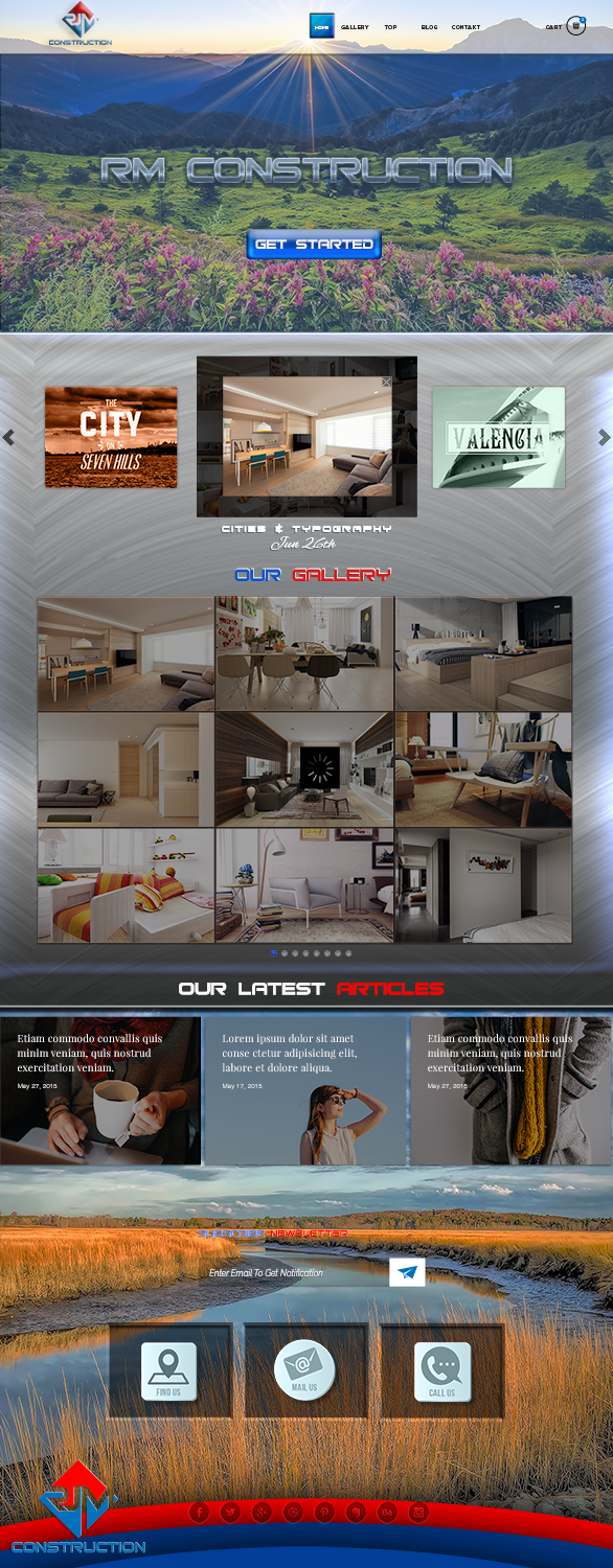 Web Design by Grebowiec Peter for RJM Construction | Design #20940529