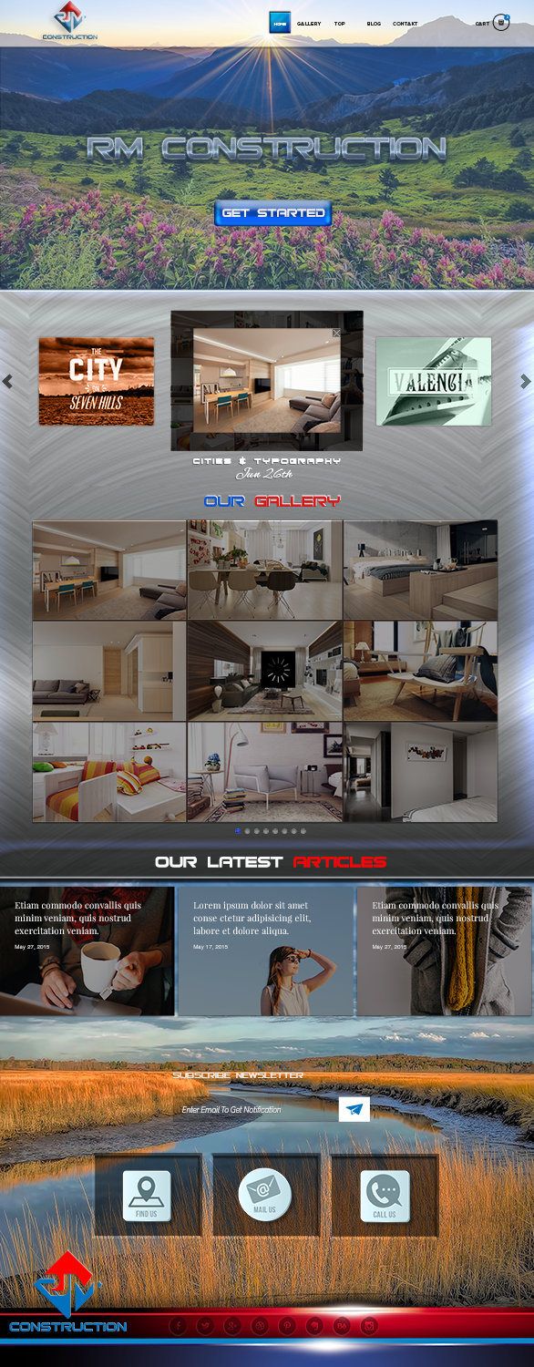 Web Design by Grebowiec Peter for RJM Construction | Design #20940531