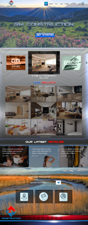 Web Design par Grebowiec Peter pour RJM Construction | Design : #20940531