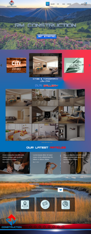 Web Design par Grebowiec Peter pour RJM Construction | Design : #20940532