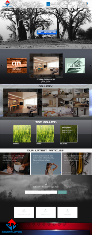 Web Design par Grebowiec Peter pour RJM Construction | Design : #20974062