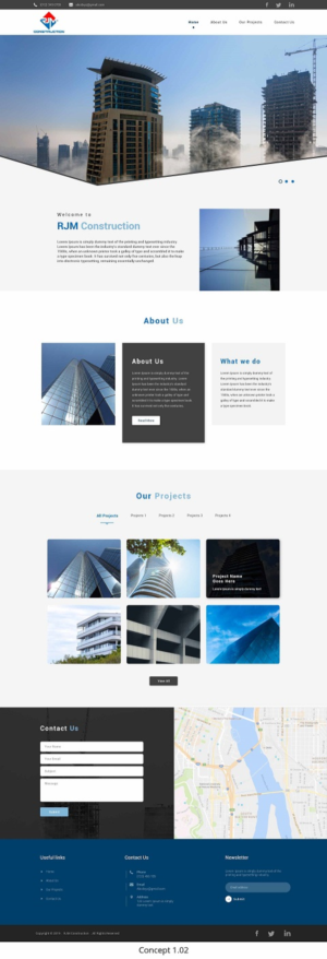Diseño Web por Designpro 2 para RJM Construction | Diseño #20736690