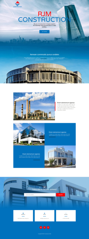 Web Design par AbhishekRoyBunty pour RJM Construction | Design : #20877133