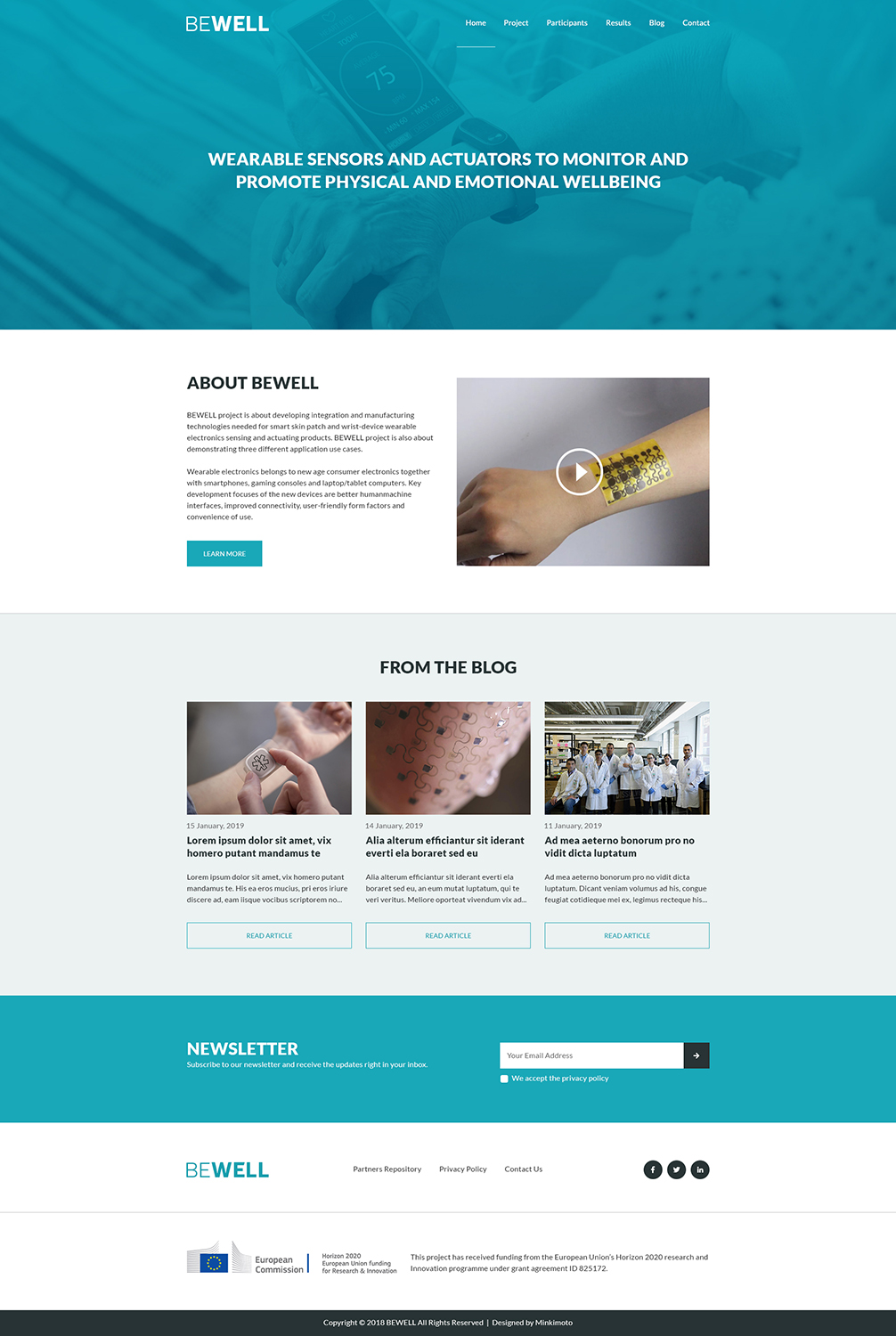 Wordpress Design by Minkimoto for VTT Finland | Design #20776404