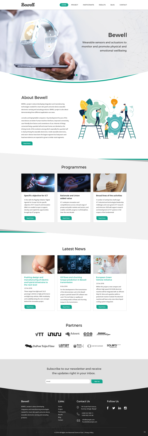 Wordpress Design by pb for VTT Finland | Design #20733661