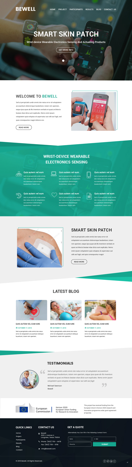 Wordpress Design by pb for VTT Finland | Design #20742327