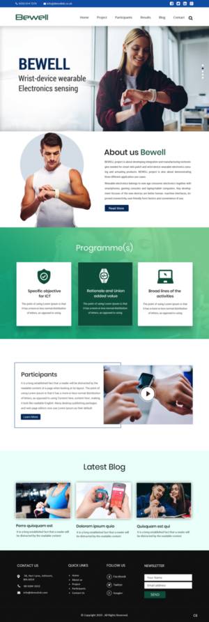 Wordpress Design by pb for VTT Finland | Design: #20742328