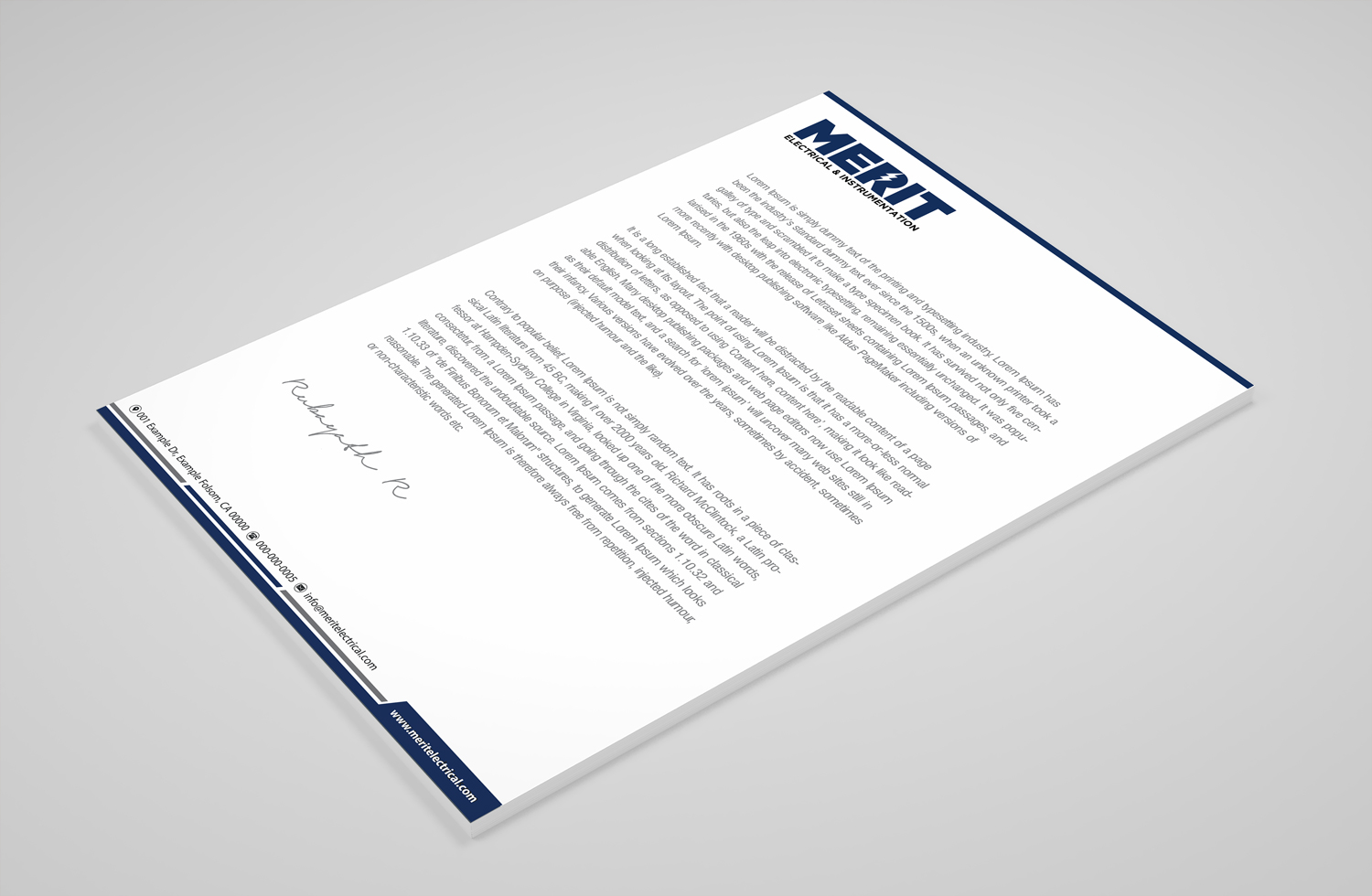 Letterhead Design by Petter Goms for this project | Design #20729503
