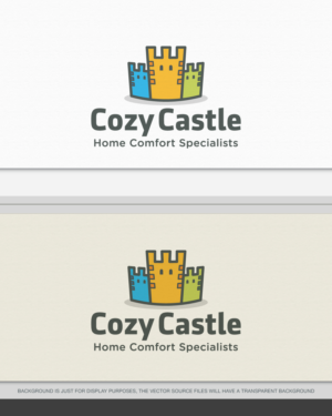 Cozy Castle home comfort specialists | Logo Design by Adsonix