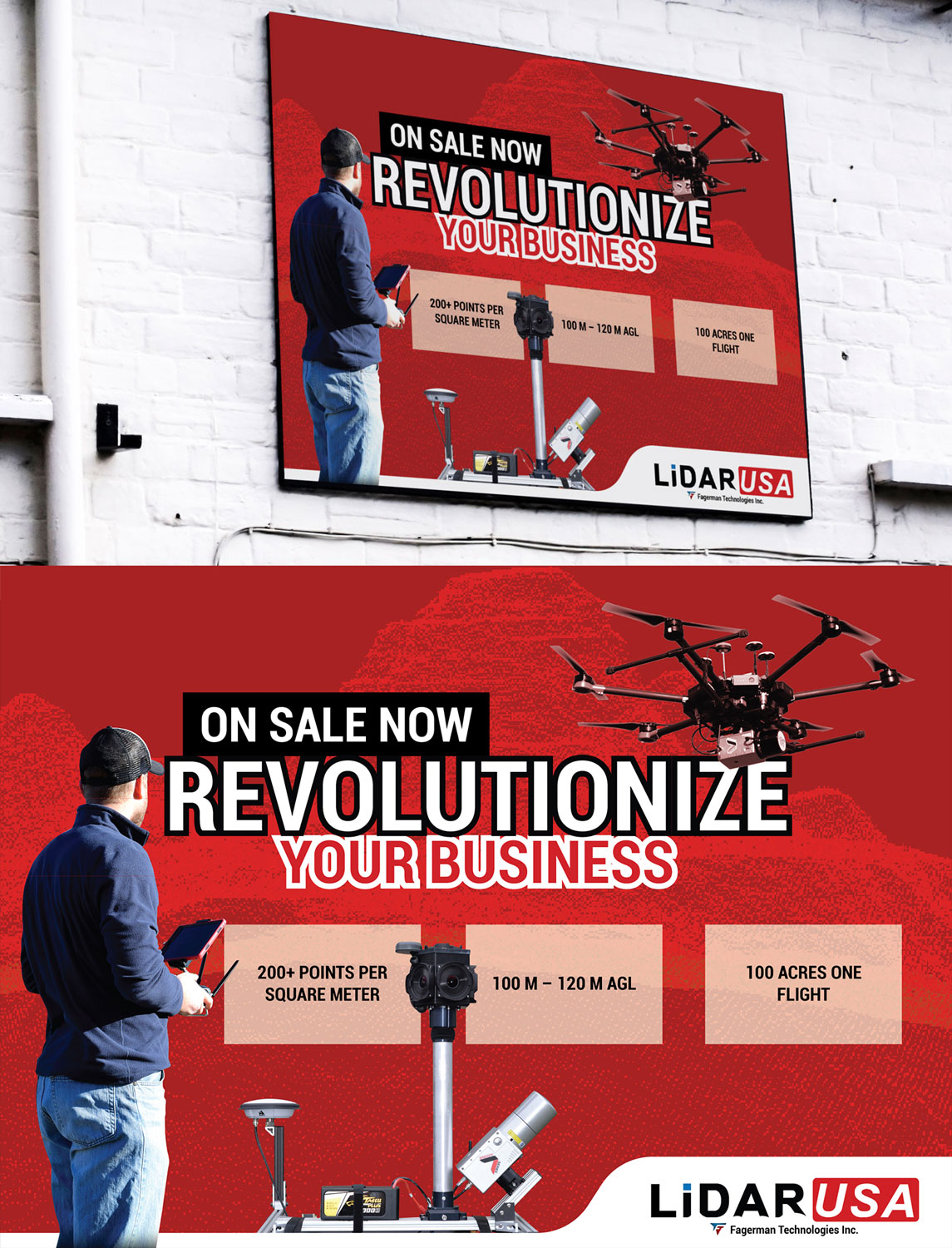 Trade Show Booth Design by Impressive Solutions for Fagerman Technologies Inc. LiDAR USA | Design #20738189