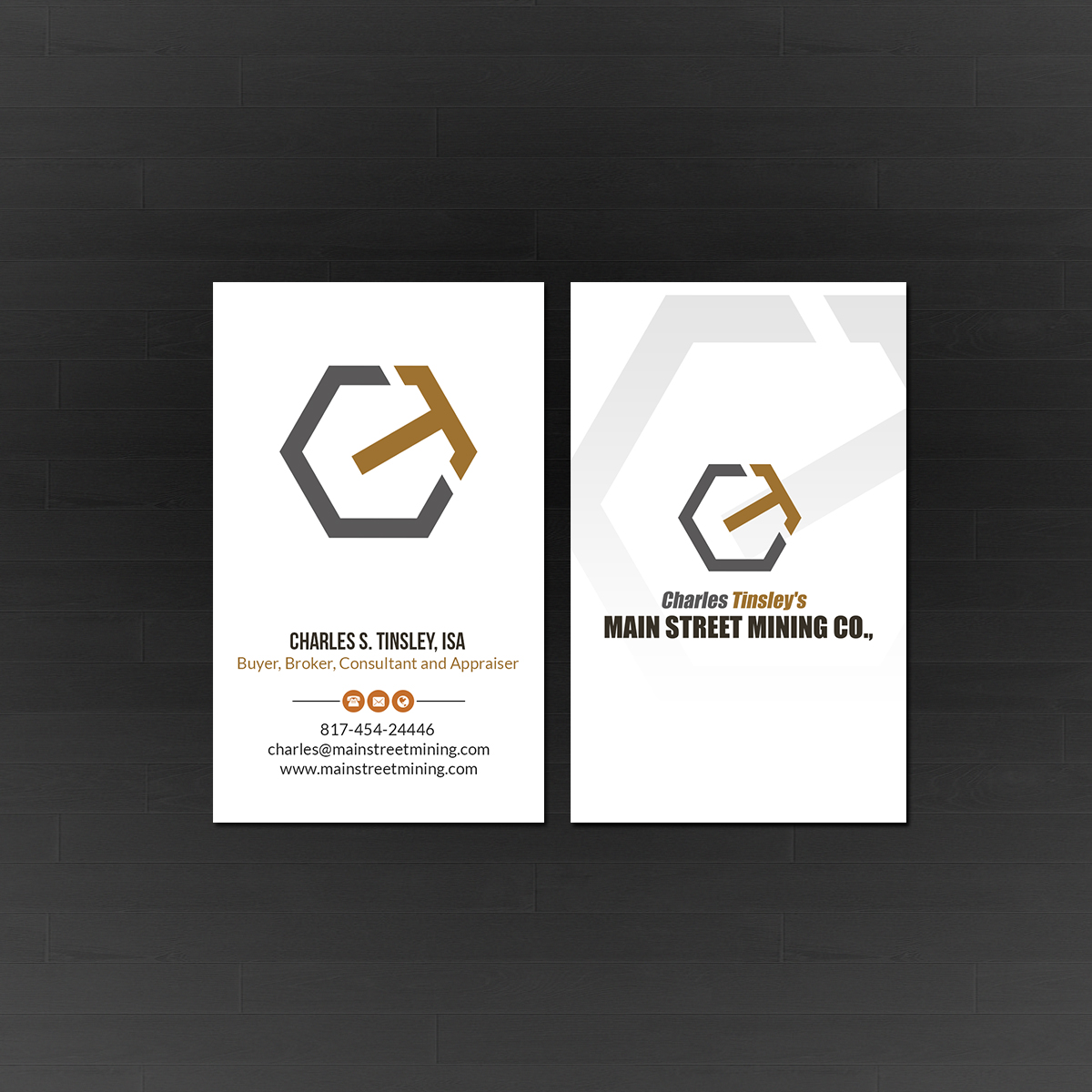 Business Card Design by Creations Box 2015 for Charles S Tinsley  | Design #20752631