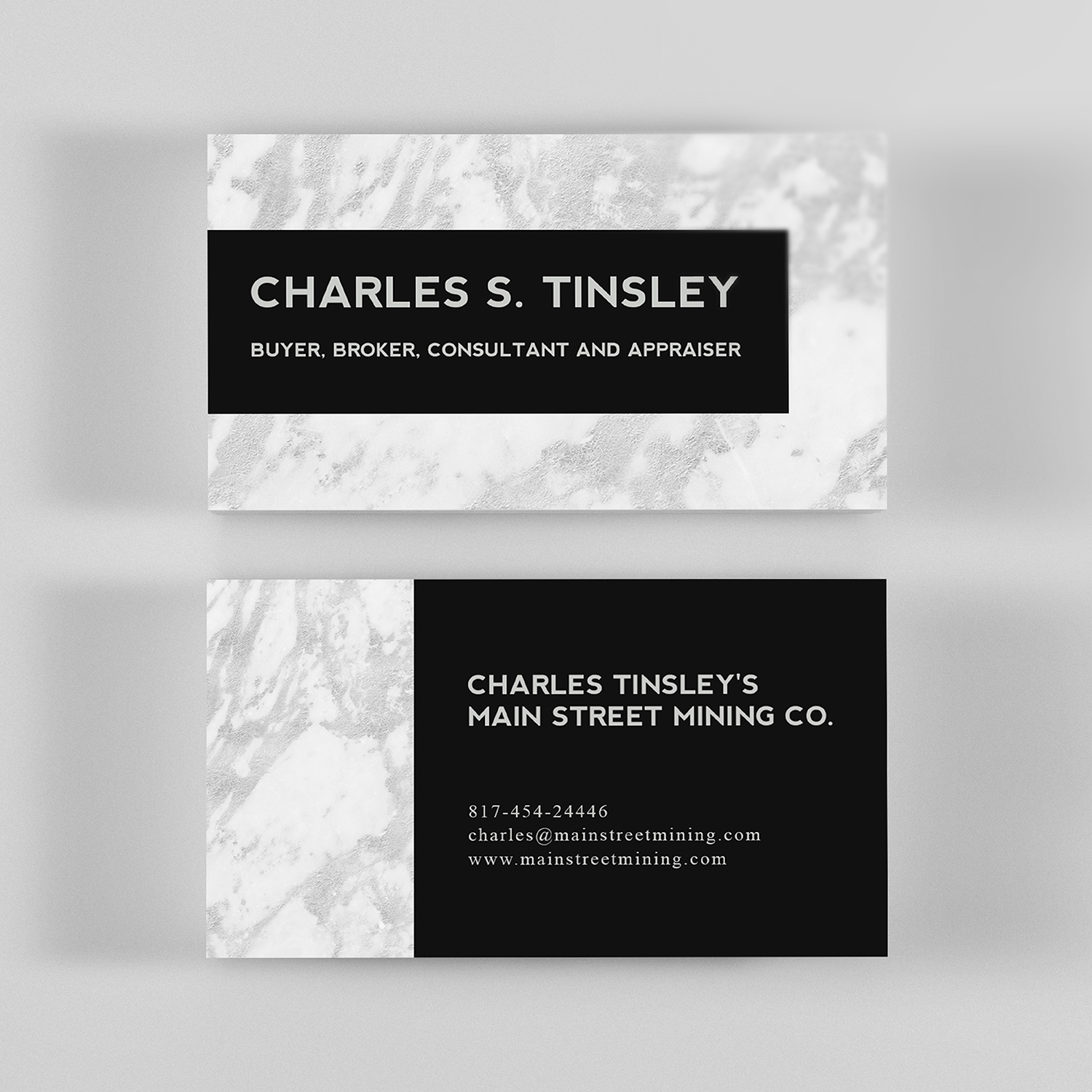 Business Card Design by Taru Designz for Charles S Tinsley  | Design #20761149