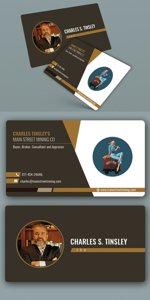 Business Card Design by BLUE WINGS for Charles S Tinsley  | Design #20760130