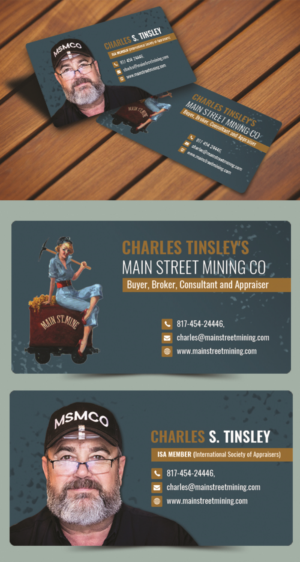 Business Card Design by BLUE WINGS for Charles S Tinsley  | Design: #20772304