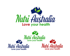 Nutri Australia (main logo text), Love your health (slogan) | Logo Design by NILDesigns