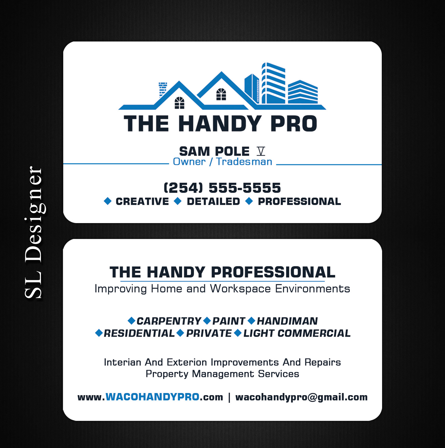 Design de Carte de Visite par SL Designer pour The Handy Pro | Design #20743381