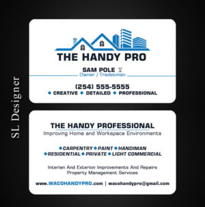 Business Card Design by SL Designer for The Handy Pro | Design: #20743381