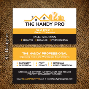 Business Card Design by SL Designer for The Handy Pro | Design: #20743383
