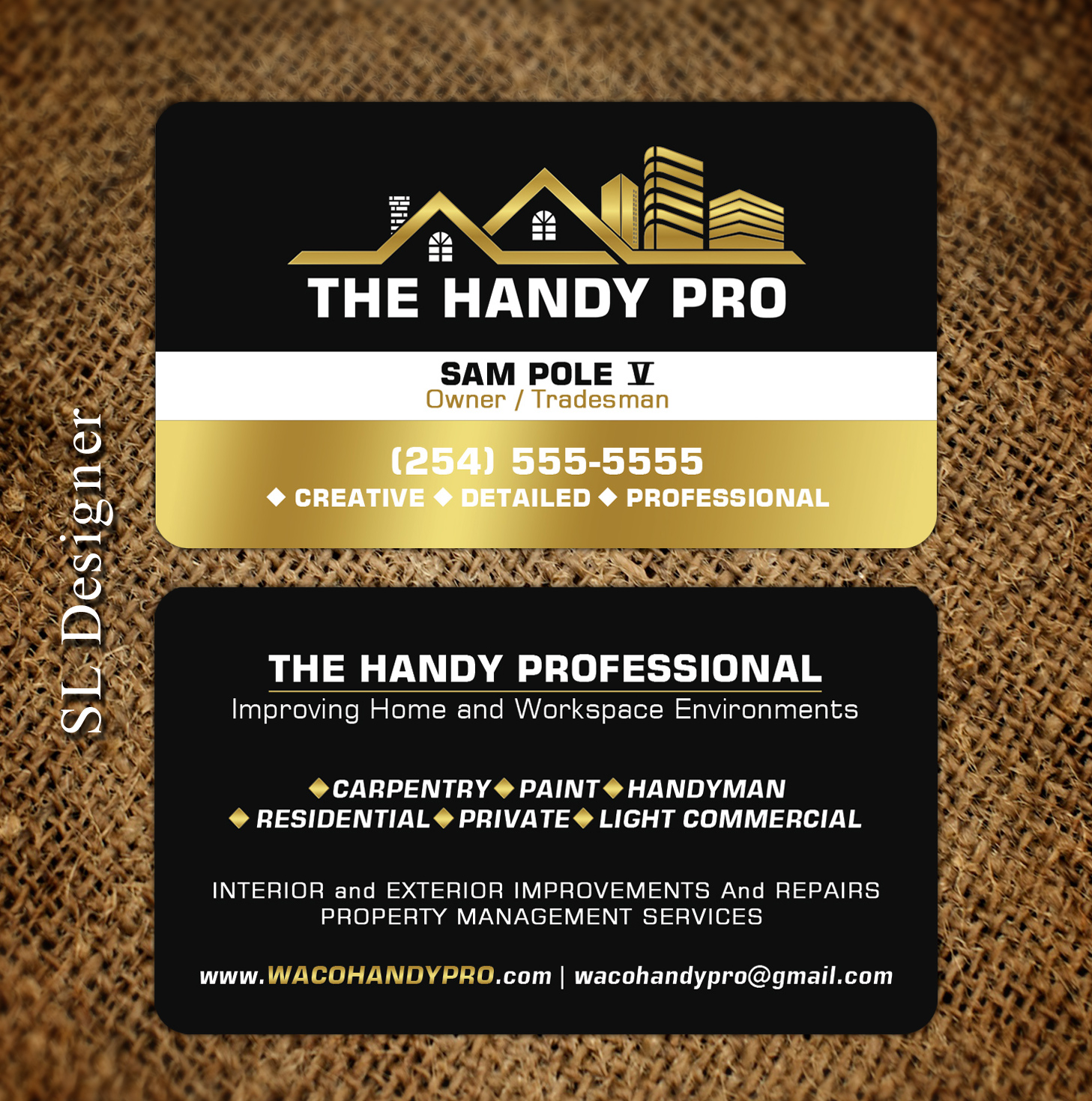 Business Card Design by SL Designer for The Handy Pro | Design #20770011