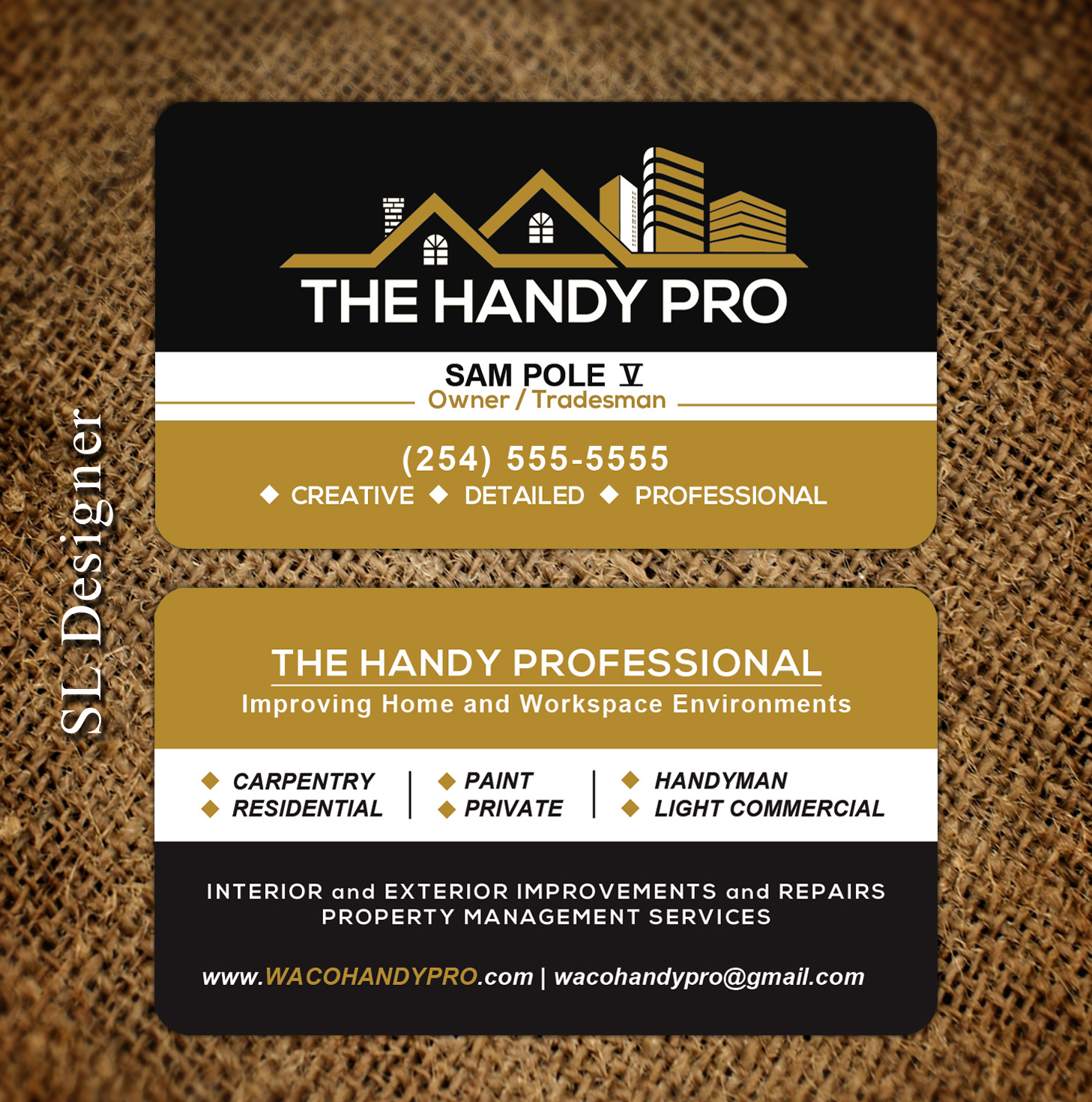 Business Card Design by SL Designer for The Handy Pro | Design #20770090