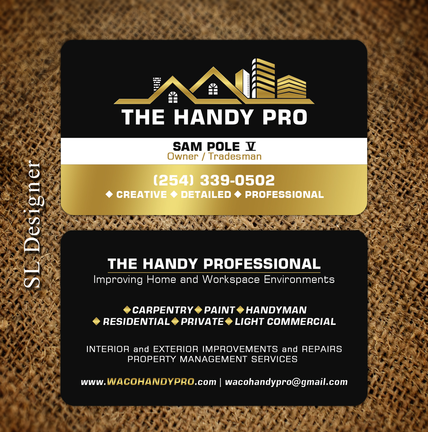 Business Card Design by SL Designer for The Handy Pro | Design #20777577