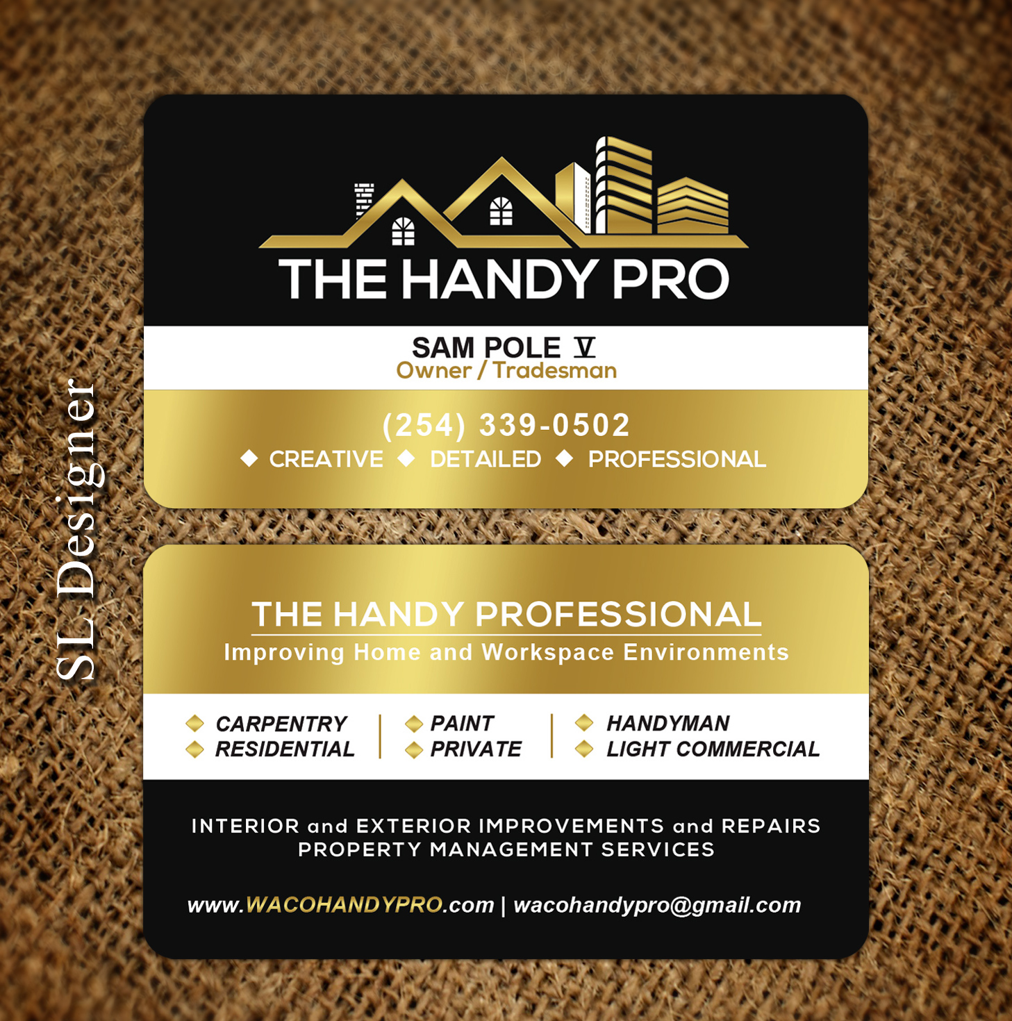 Business Card Design by SL Designer for The Handy Pro | Design #20777642