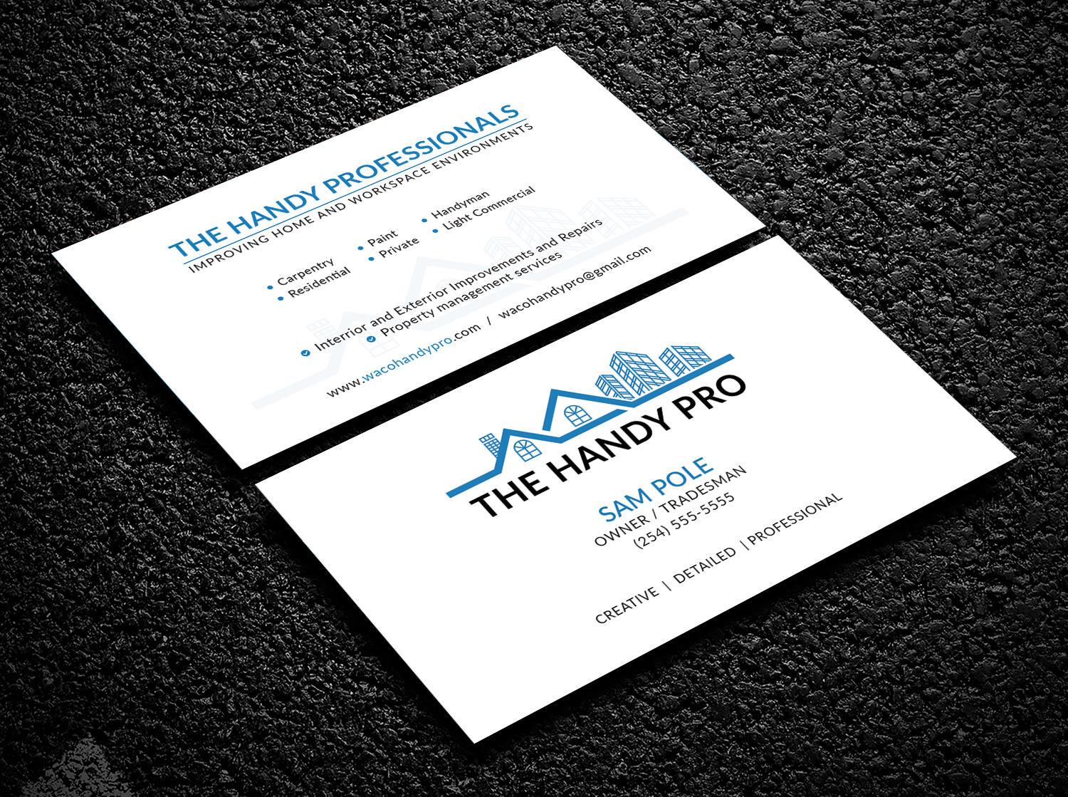 Business Card Design by Bold Pixels for The Handy Pro | Design #20752393