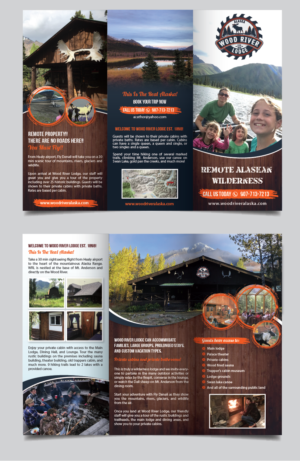 Wood River Lodge Brochure Design - TRI FOLD - See text examples added | Flyer-Design von alex989