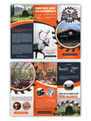 Wood River Lodge Brochure Design - TRI FOLD - See text examples added | Flyer-Design von n214008