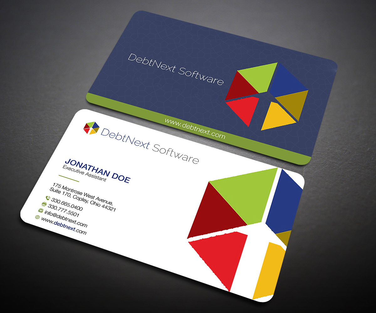Business Card Design by Designers Hub for DebtNext Software | Design #20741811