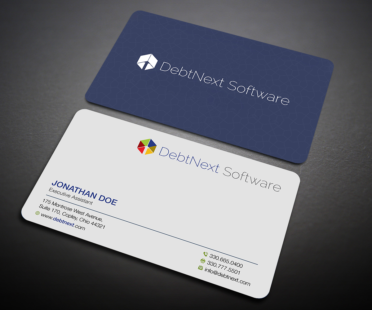 Business Card Design by Designers Hub for DebtNext Software | Design #20741940