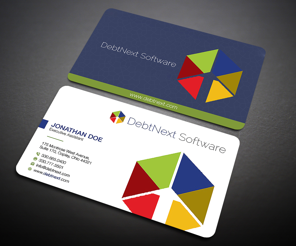 Business Card Design by Designers Hub for DebtNext Software | Design #20742069