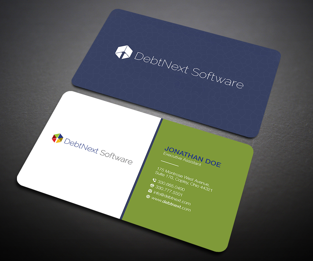 Business Card Design by Designers Hub for DebtNext Software | Design #20742095