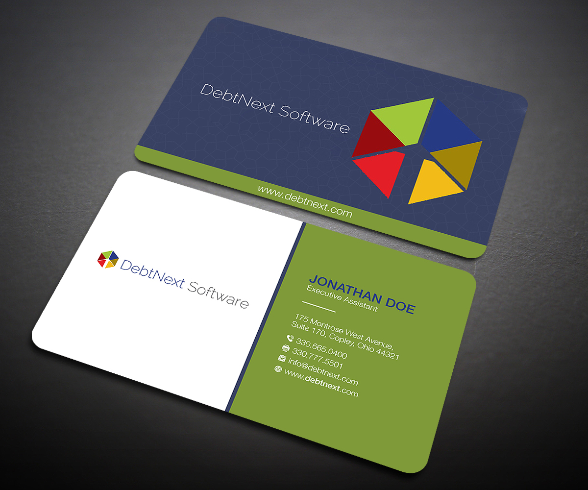 Business Card Design by Designers Hub for DebtNext Software | Design #20742096