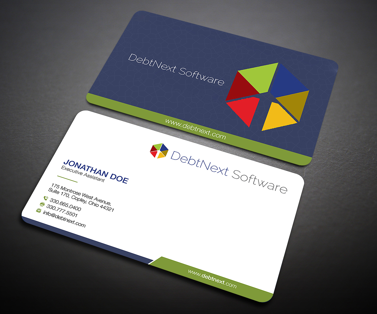 Business Card Design by Designers Hub for DebtNext Software | Design #20742203
