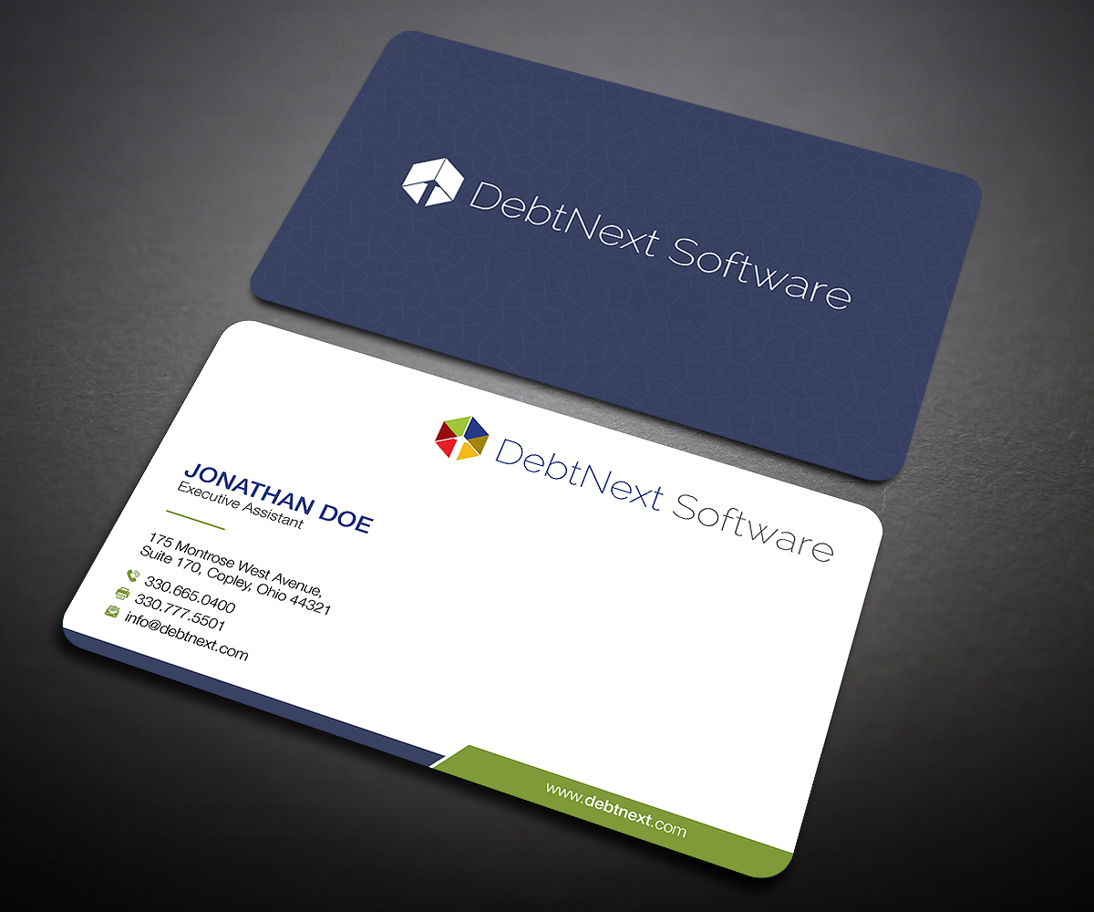 Business Card Design by Designers Hub for DebtNext Software | Design #20742204