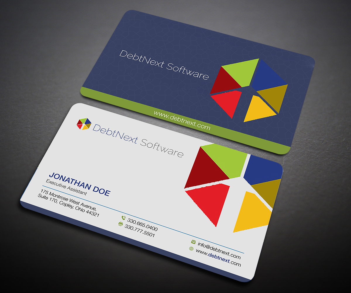 Business Card Design by Designers Hub for DebtNext Software | Design #20742372