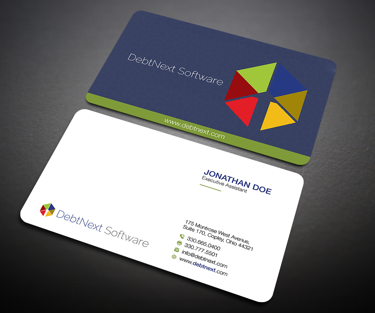 Business Card Design by Designers Hub for DebtNext Software | Design #20742432