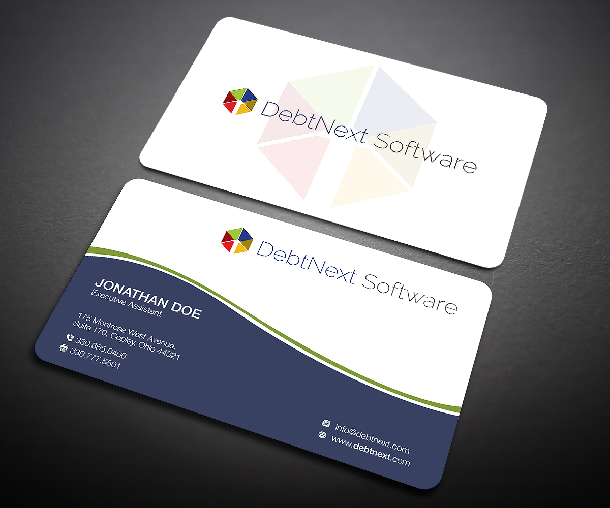 Visitenkarten-Design von Designers Hub für DebtNext Software | Design #20742745