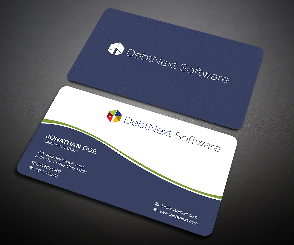Visitenkarten-Design von Designers Hub für DebtNext Software | Design #20742746