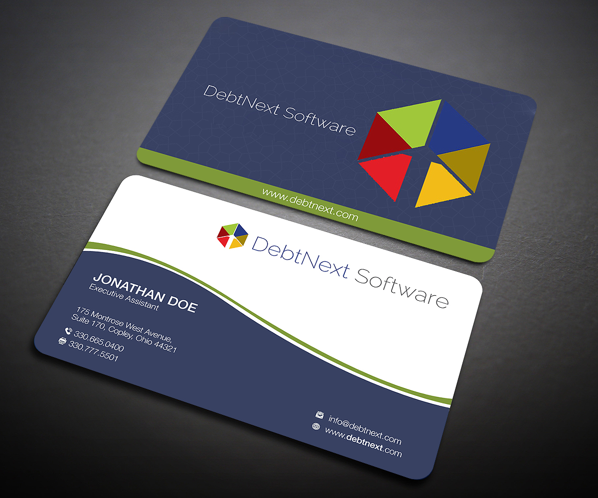 Visitenkarten-Design von Designers Hub für DebtNext Software | Design #20742752