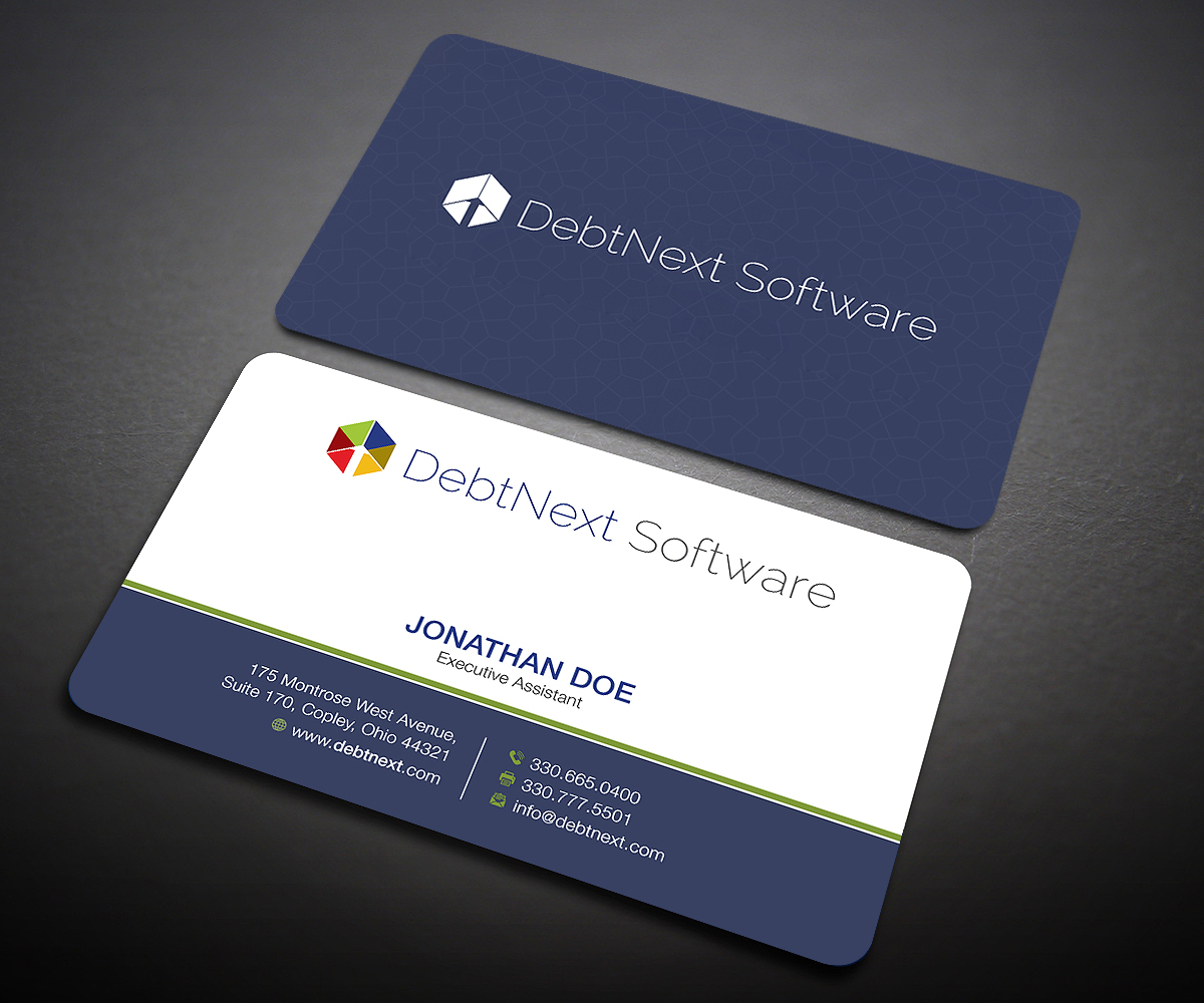 Visitenkarten-Design von Designers Hub für DebtNext Software | Design #20742822