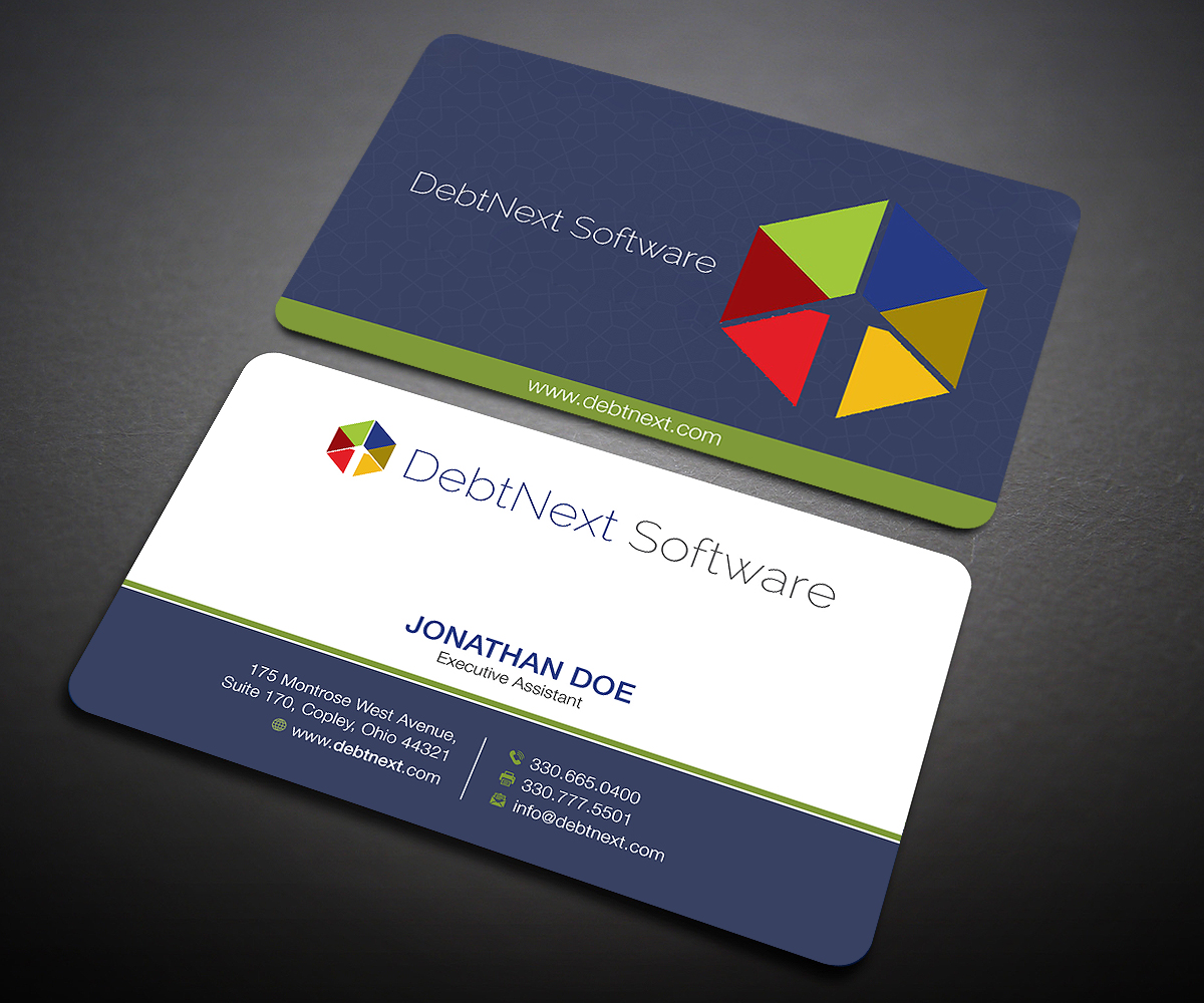 Visitenkarten-Design von Designers Hub für DebtNext Software | Design #20742823