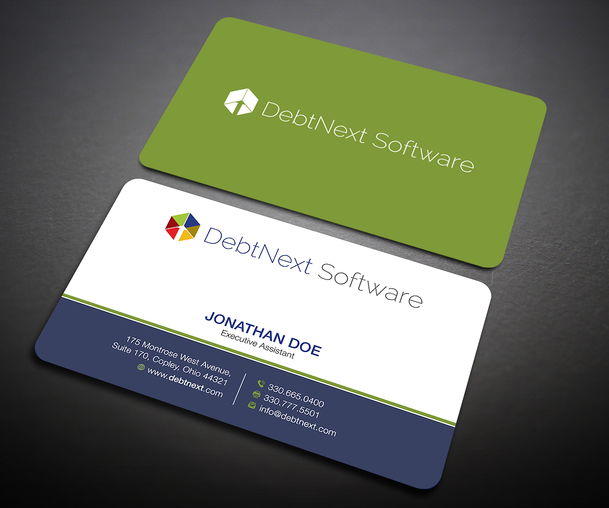 Visitenkarten-Design von Designers Hub für DebtNext Software | Design #20742878