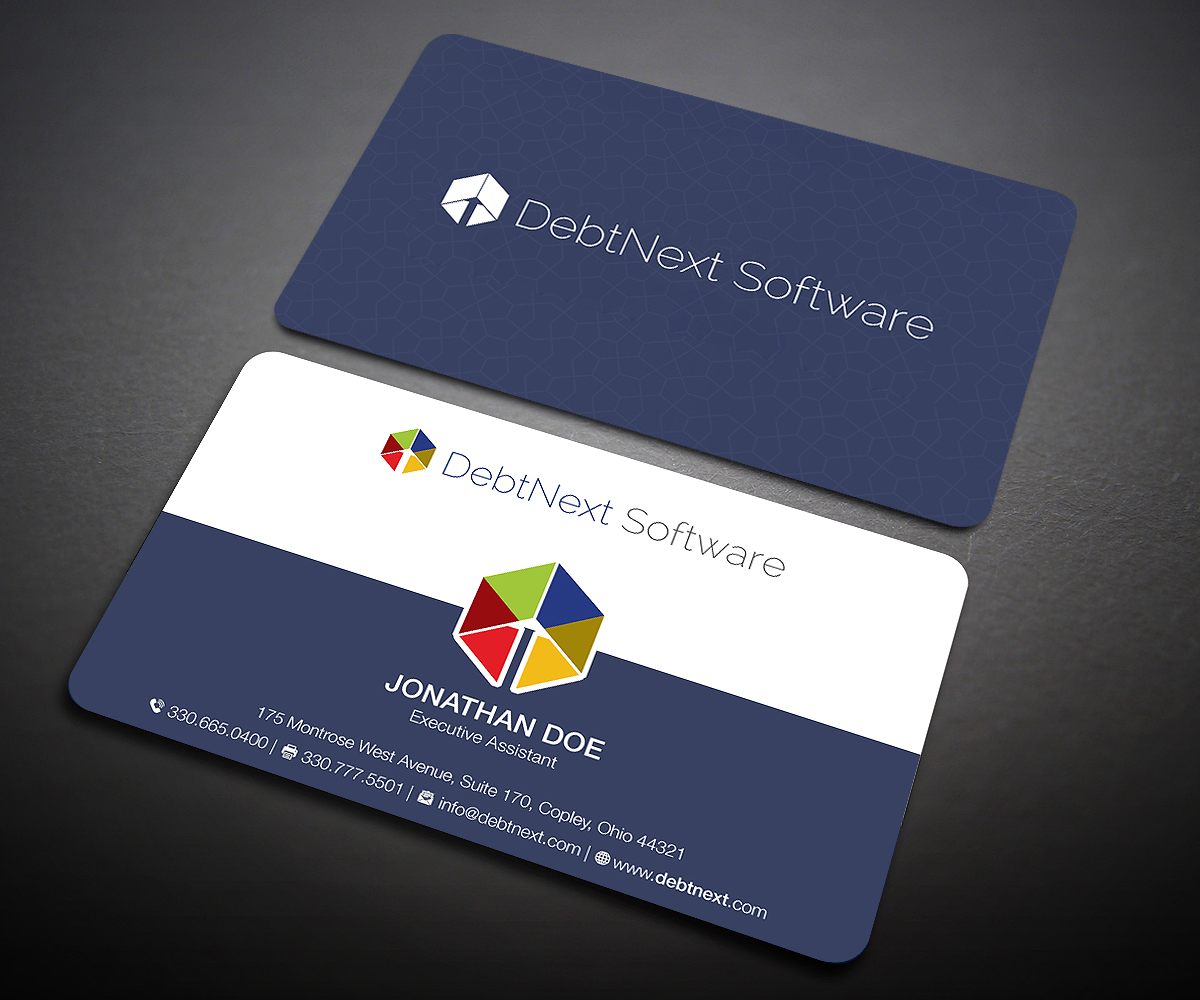 Design de Carte de Visite par Designers Hub pour DebtNext Software | Design #20742963